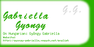 gabriella gyongy business card