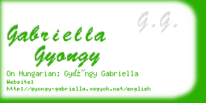 gabriella gyongy business card
